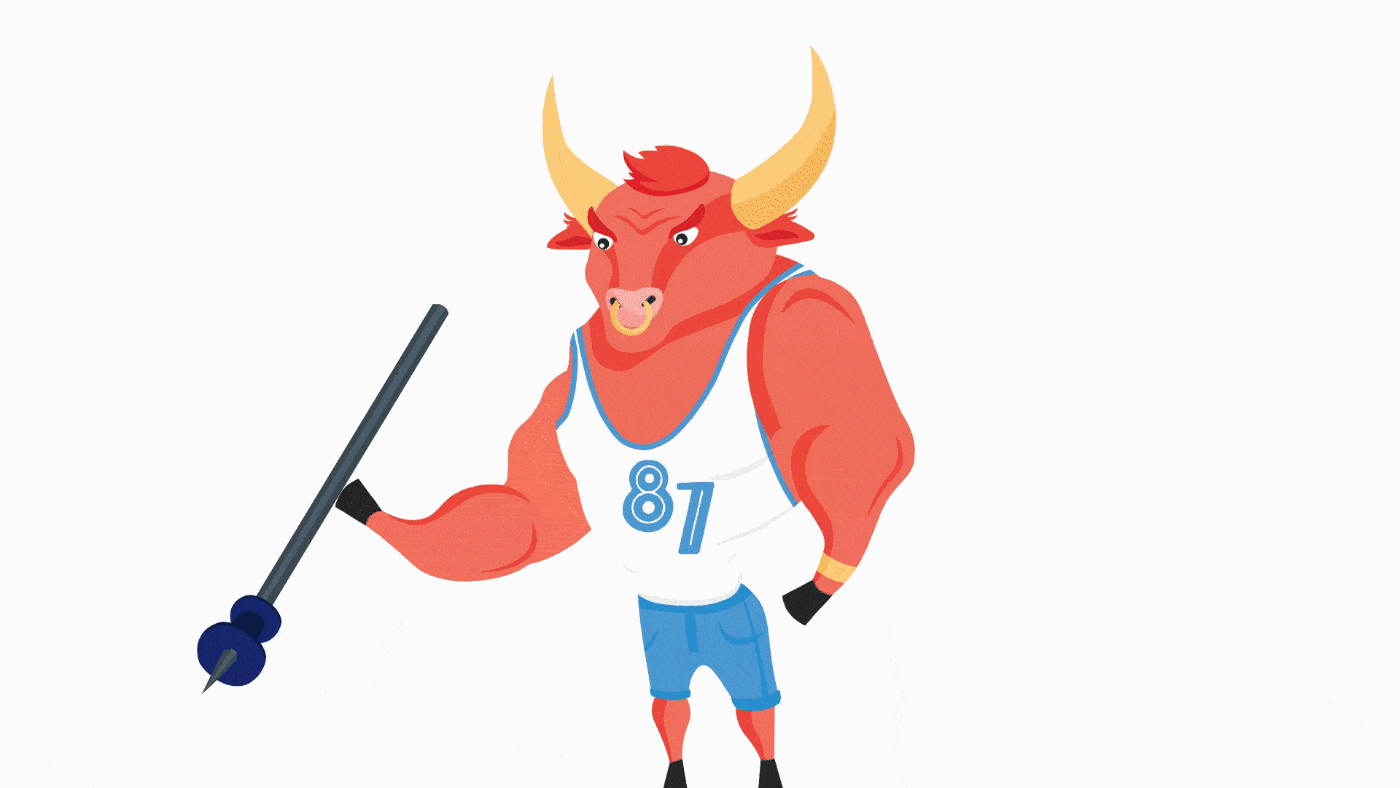 Bull hit the target - 2D Animated Video