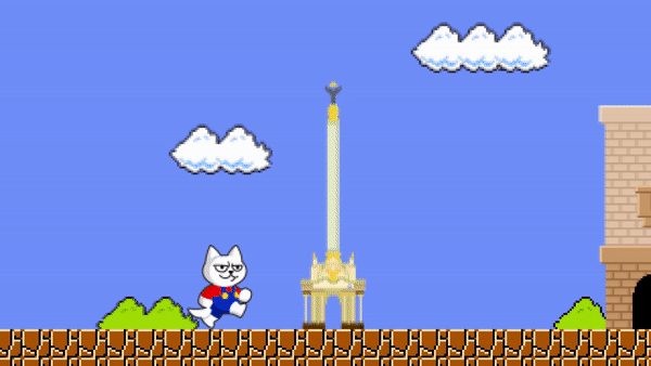 Super Mario Cat - 2D Animated Video