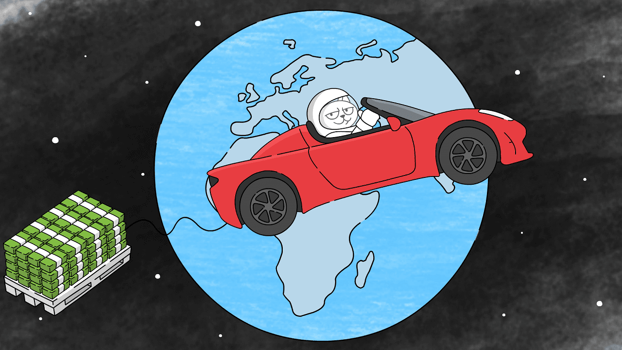 Tesla Space Cat - 2D Animated Video