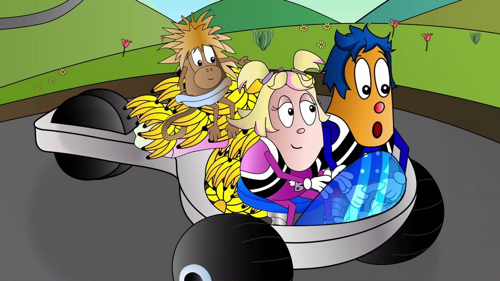  Bucky and Betty ride a car - Children's Cartoon