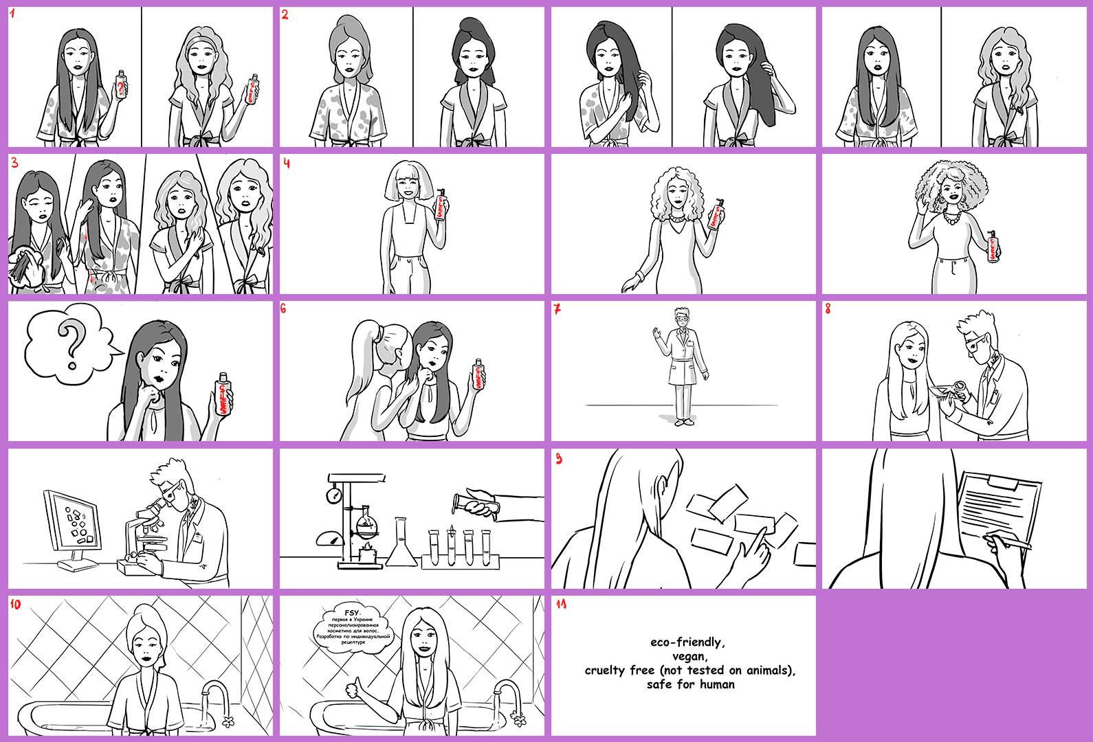 Storyboard for the video "For Special You Promo Video"