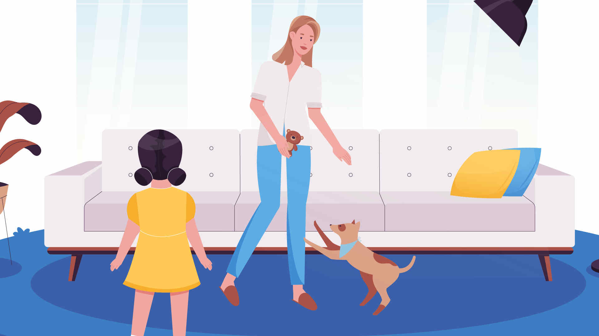 Woman with pet | Animated Commercial Video