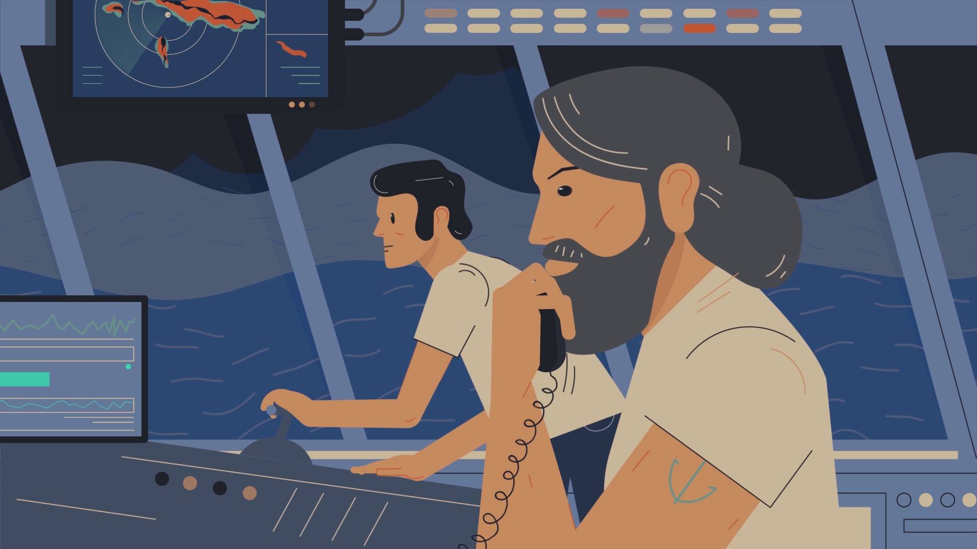 Captain of the ship | Innovative Sailing Simulator Explainer