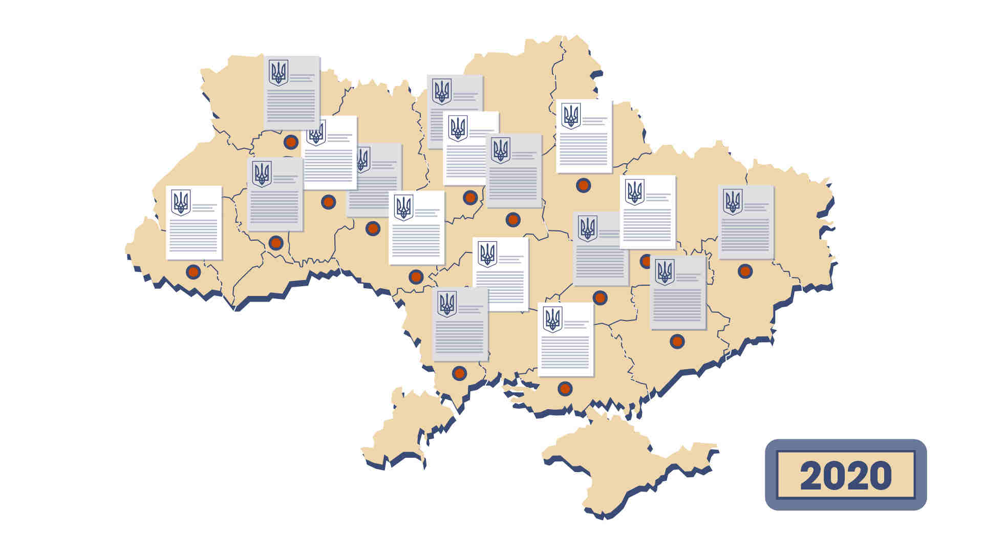 Map of Ukraine 2020 - 2D Animated Video