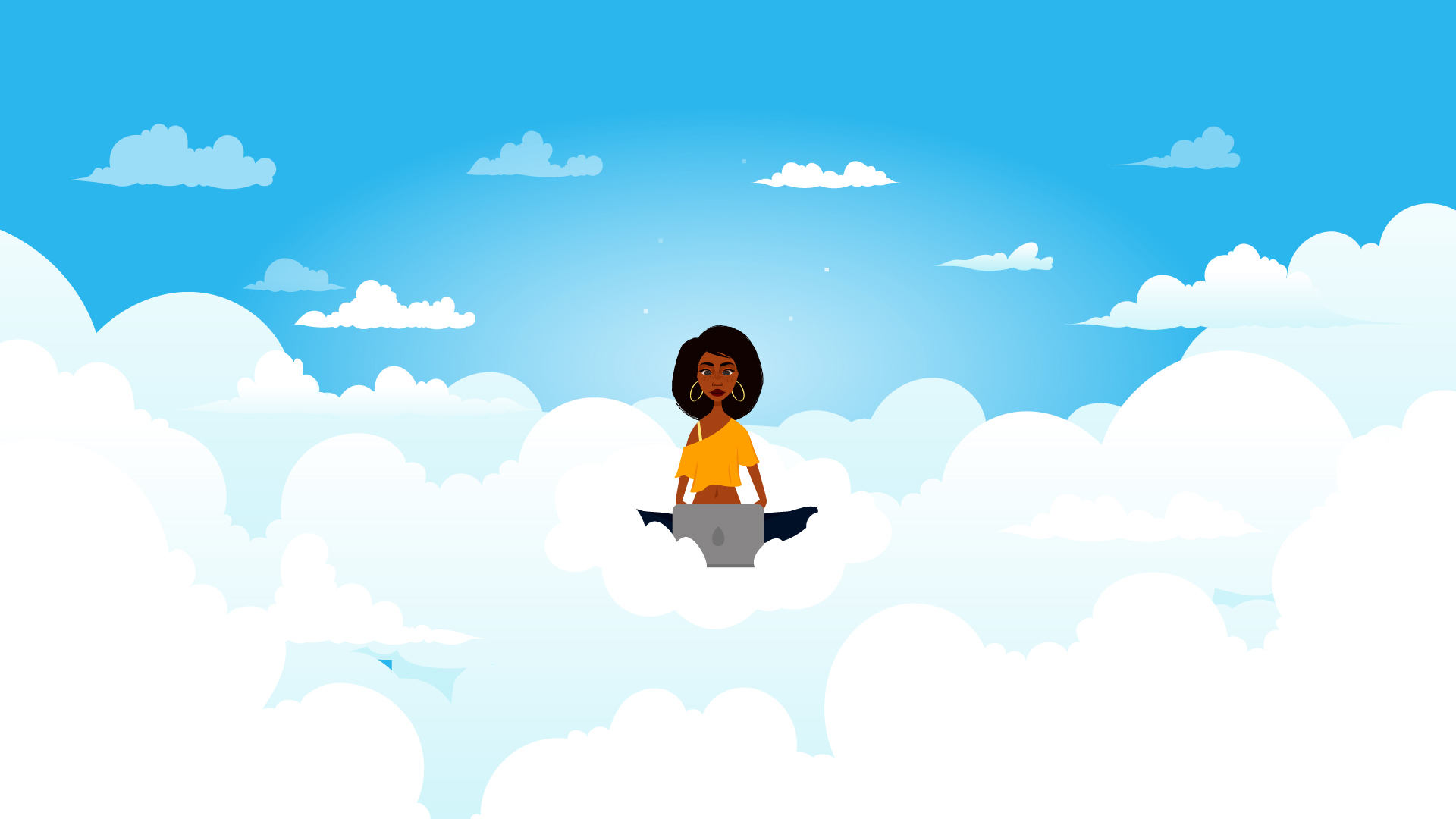 Girl in the clouds - Startup Video