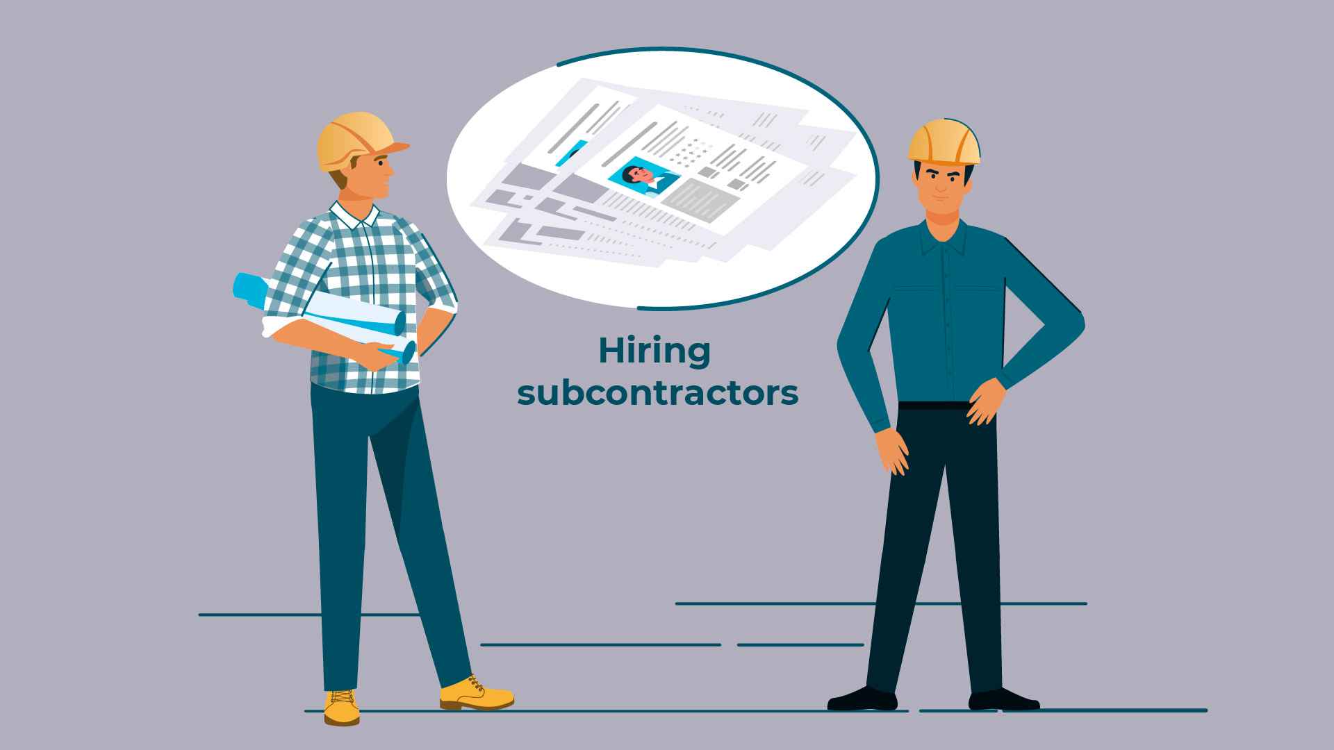 Hiring subcontractors in the video "Employees insurance solution"