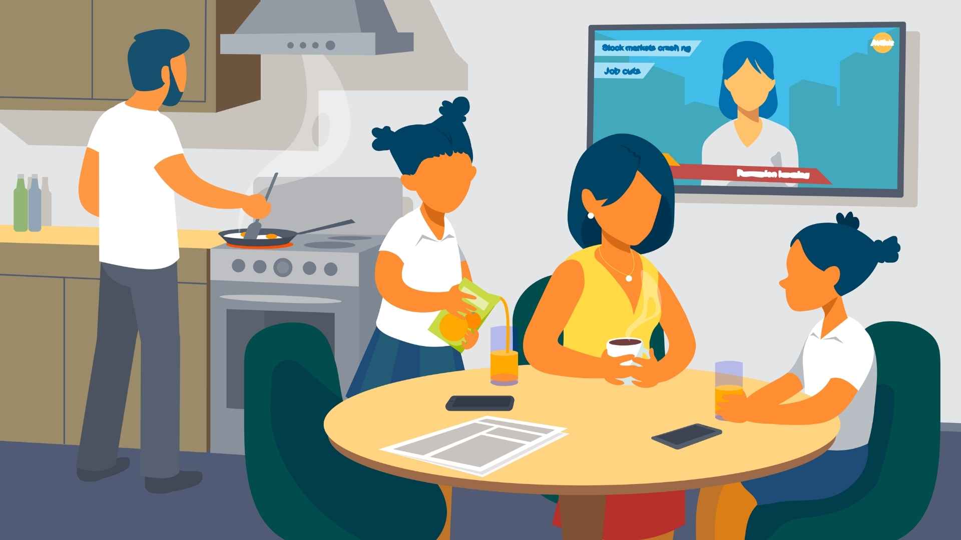 Family gatherings in Animated Explainer Video