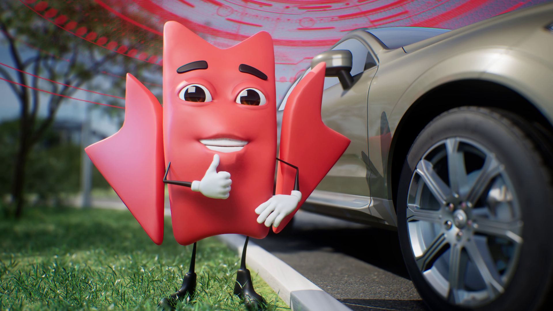 3D Character in Insurance Video