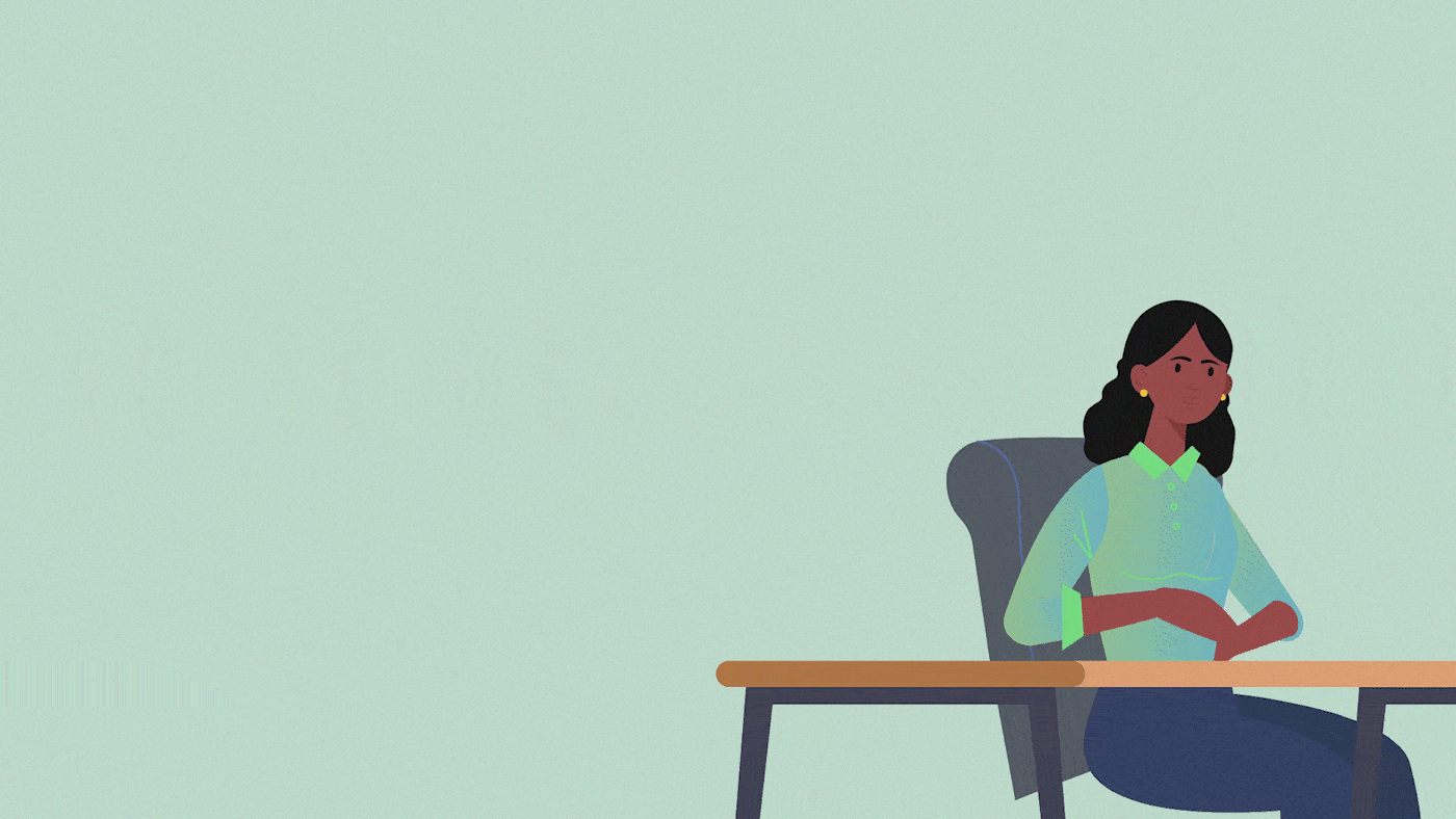Woman ponders in Animated Explainer Video