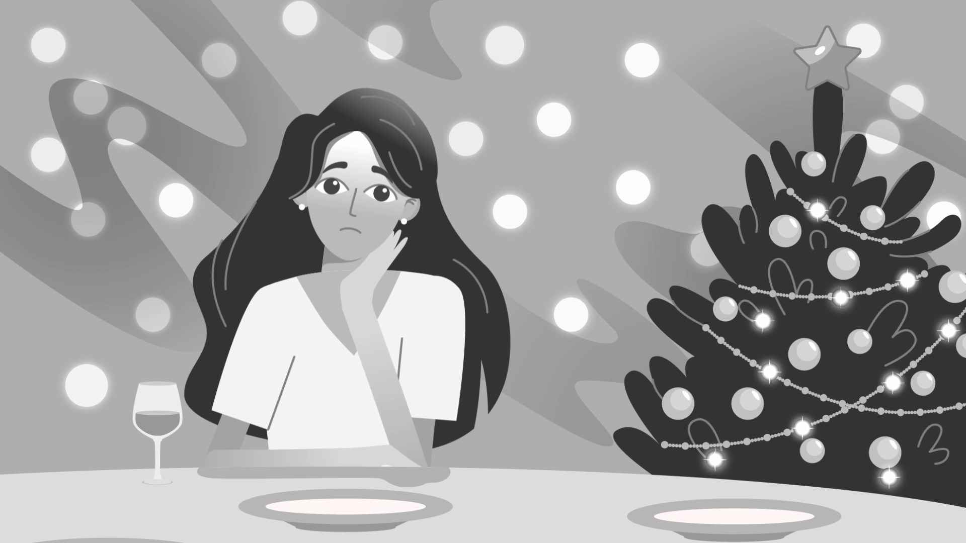 Sad New Year in Animated Video