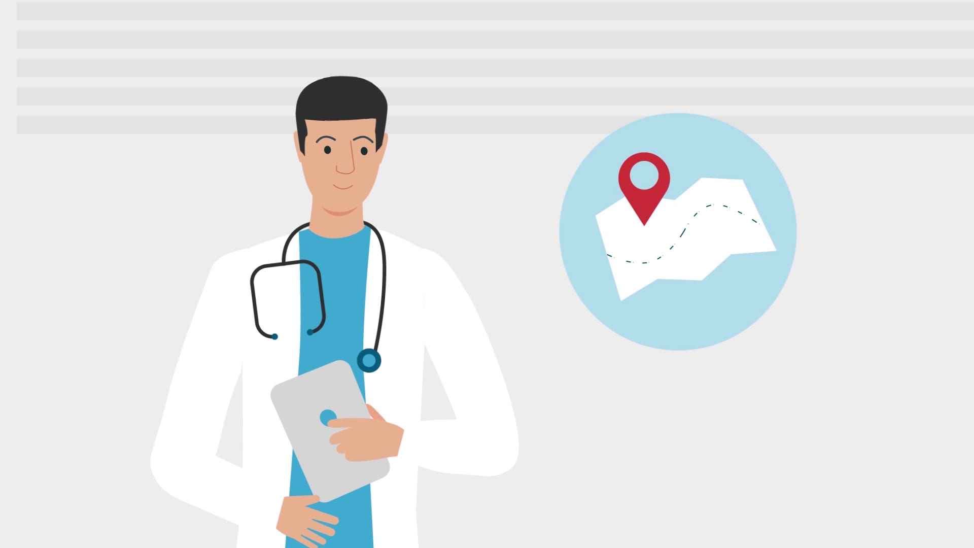 Doctor in animated explainer video