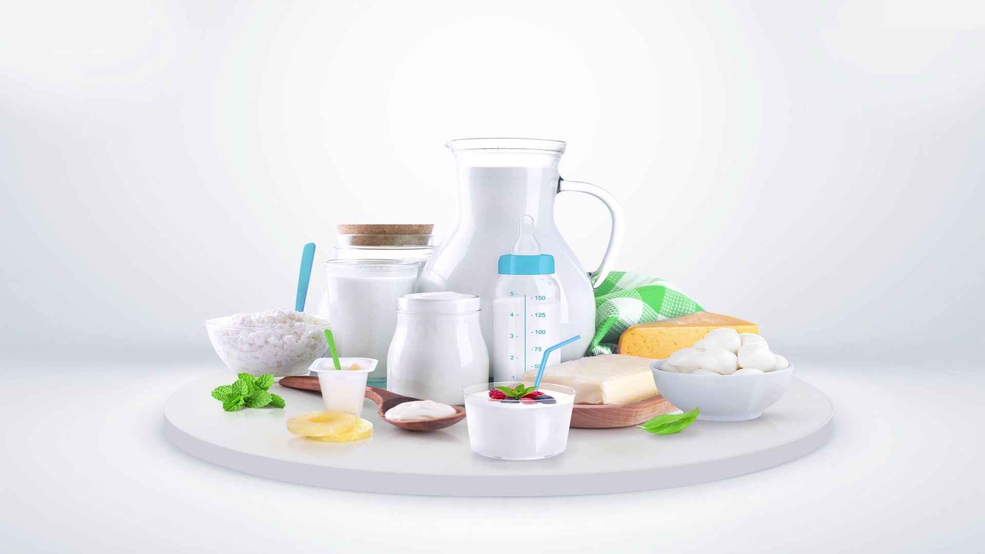 Dairy products - 3D animated video