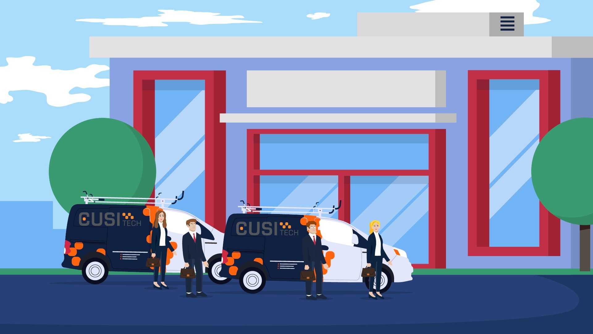 CUISITech employees in Animated Explainer Video