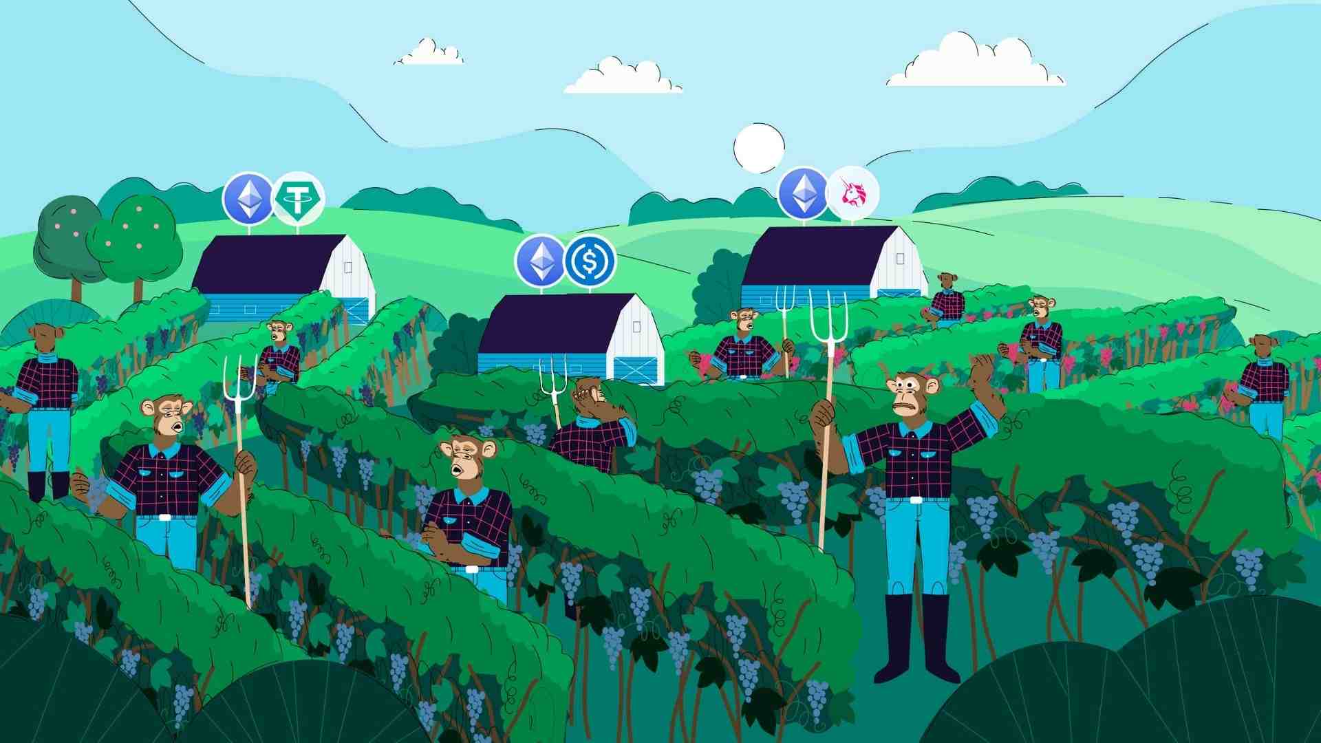 Growing grapes. Animated video