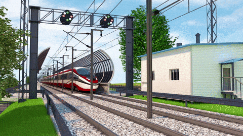 3D Animated Video about the train