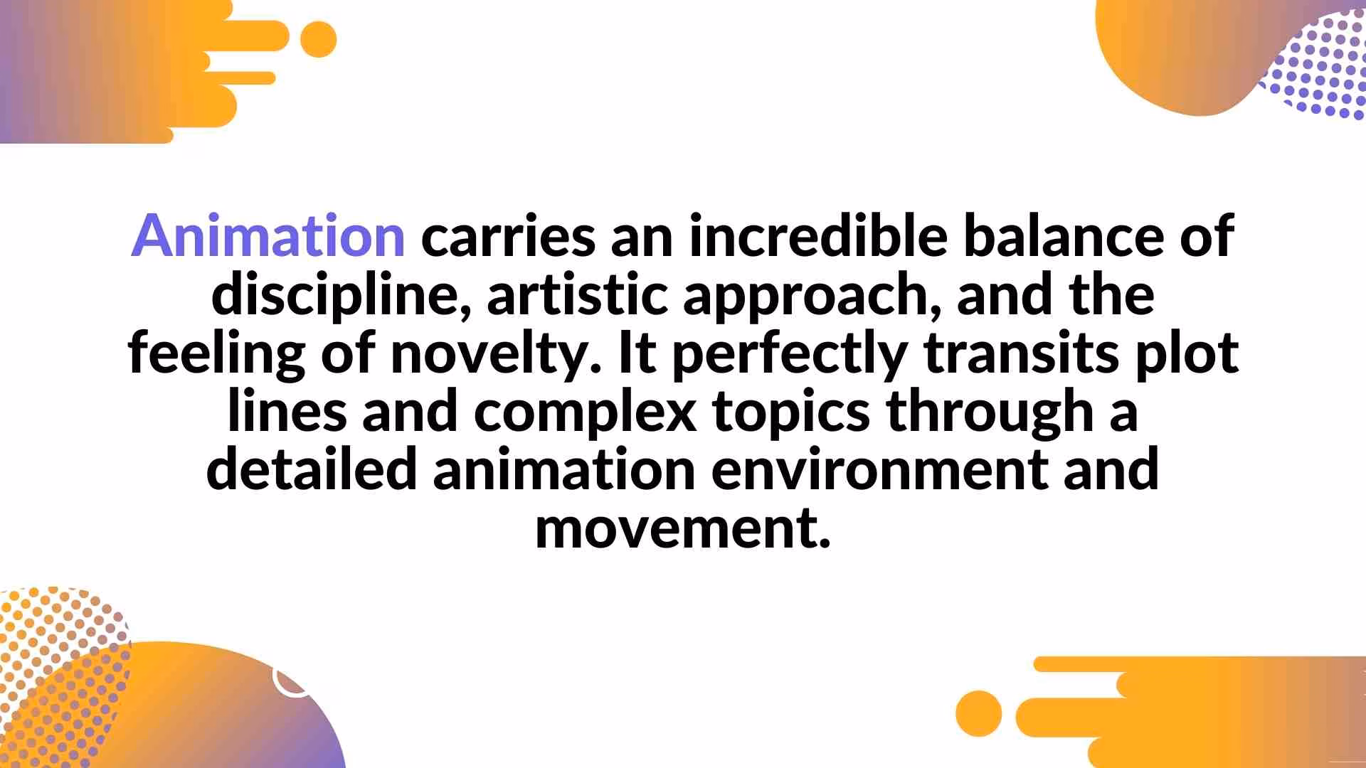 Speech in front of an audience