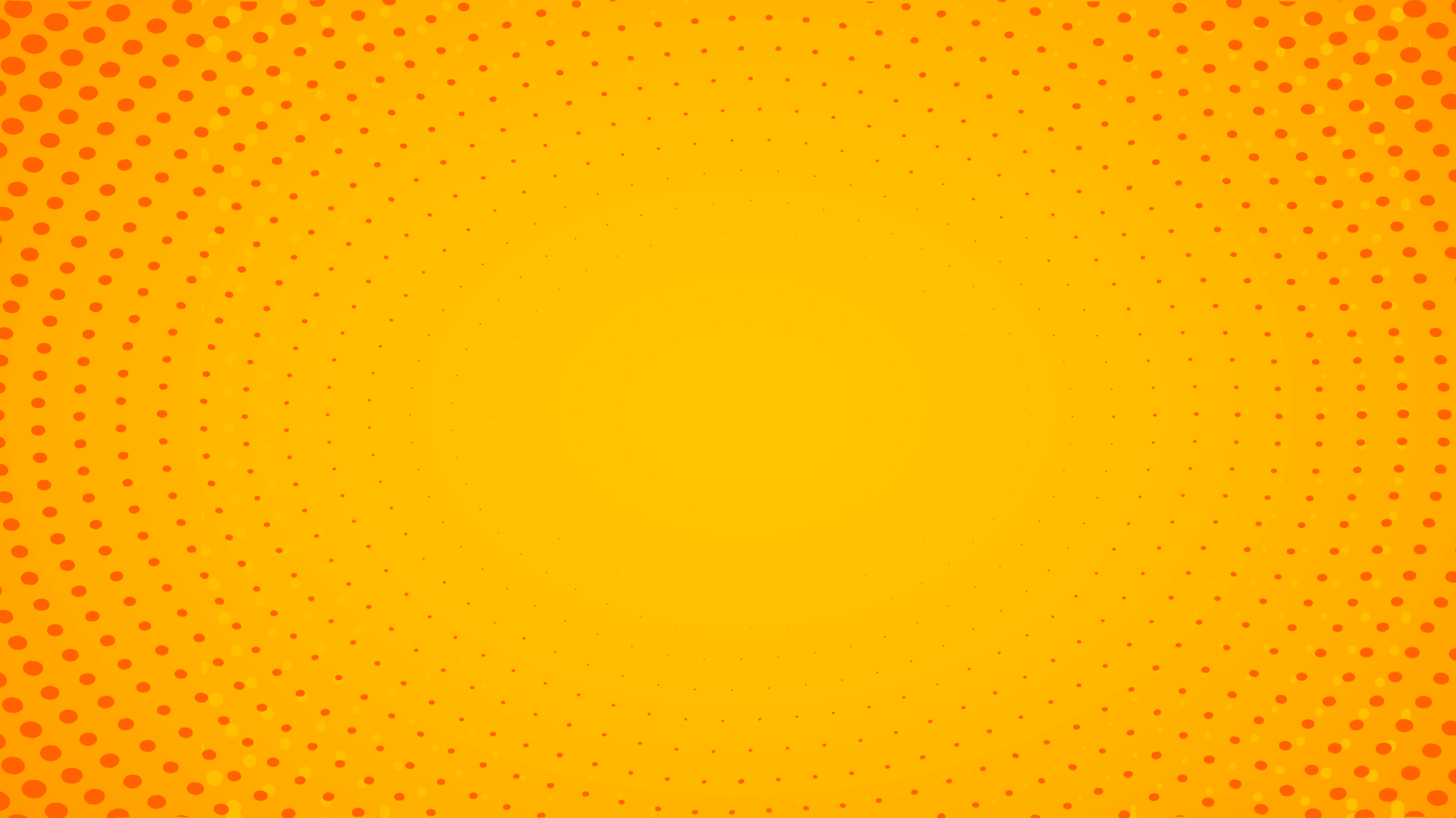 Abstract yellow background with dots for animation projects