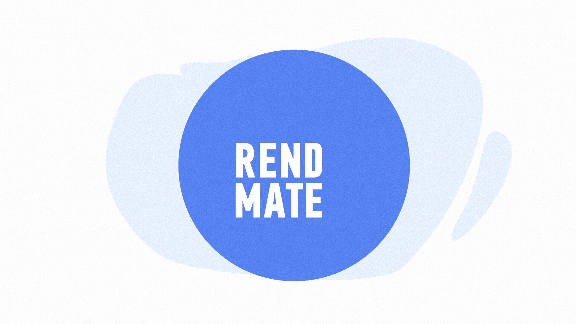 Animated "Rend Mate" logo in modern design