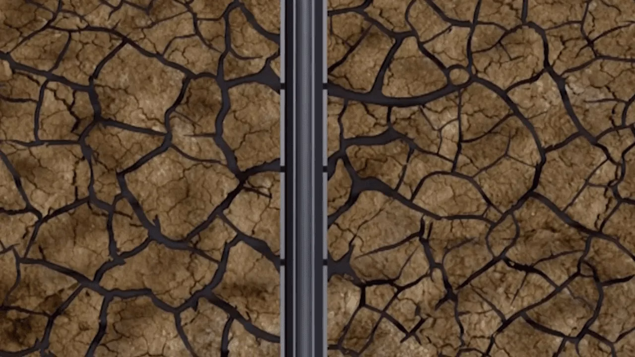 Underground drilling animation showing pipeline installation – motion graphics